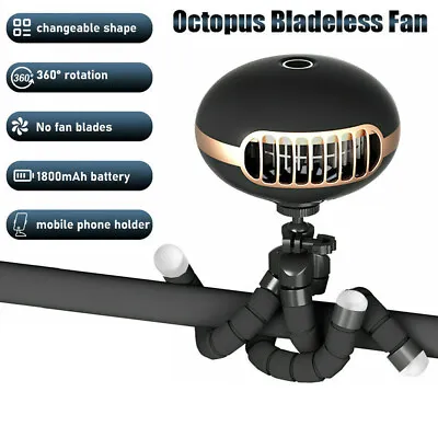 $16.88 • Buy USB Fan Flexible Octopus Clip-on Mini Fan Handheld Fans For Baby Stroller NEW