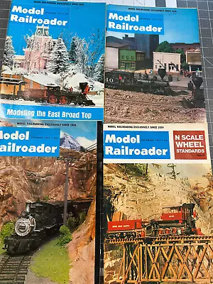 Lot Of 4 Model Railroader Magazine September October November December 1971 • $3.95