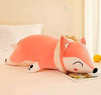 Squishmallow Pink Fox Stuffed Animal Hugging Pillow Plushies Super Soft 20 In • $18.99