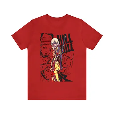 Kill Bill Crewneck Tee Shirt Kill Bill Artwork Movie T-Shirt Quentin Tarantino • $22.95