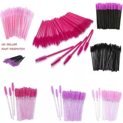 Disposable Mascara Wands Eyelash Brushes Brow Lash Extension Spoolie Applicator • £0.99