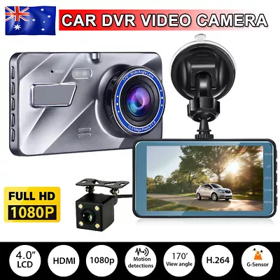 1080P Car Dash Camera Front And Rear Dual Lens DVR Video Recorder Night Vision • $30.45