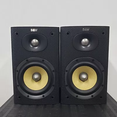 *SEE VIDEO* B&W Bowers Wilkins (BW) DM600 3 2-Way Bookshelf Speakers (PAIR)  • $325