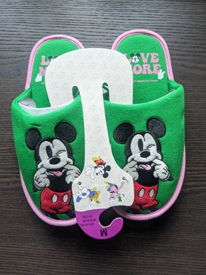 £19.99 • Buy New Disney 100th Anniversary Mickey Mouse Slippers Size M 5/6 Primark Exclusive