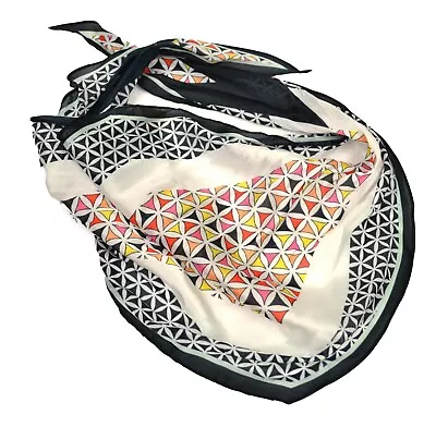 Giani Bernini Butterfly Geo-Print Kite Scarf Black Multi 13  X 40  • $9.99