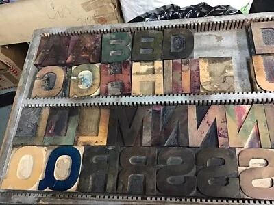 £48.35 • Buy Wood Letterpress Type / Large 3.375 Inches / 56 Pcs / Partial Wood Type