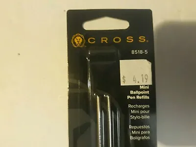 Cross Mini Ballpoint Pen Refills 2 Pk 8518-5 RED NIP • $4.99