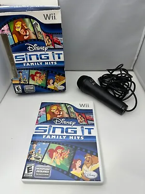 Wii Disney Sing It Family Hits Video Game And Microphone • $34.99