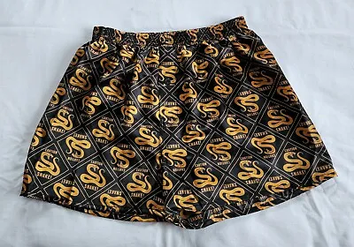 Caution Snake Warning Sign Mens Printed Novelty Satin Boxer Shorts Size XL New • $8.99