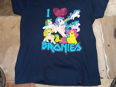 I Love Brony My Little Pony T-shirt.  V-neck 2012 Vintage • $12.77