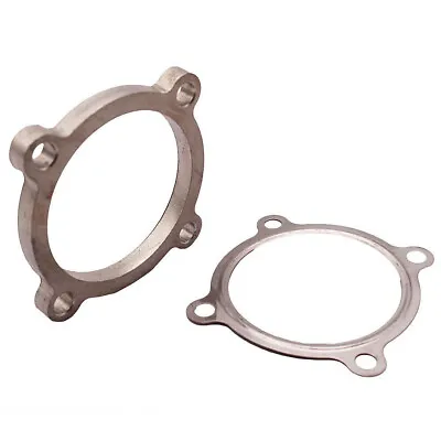 3  4 Bolt Turbo Exhaust Downpipe Flange With Gasket For T4 GT35 T3/60-1 GT3582R • $25.99