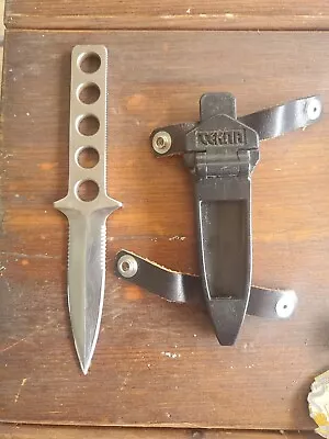 Vintage Tekna Steel Scuba Divers Dive Survival Knife W/ Sheath Japan • $79.99