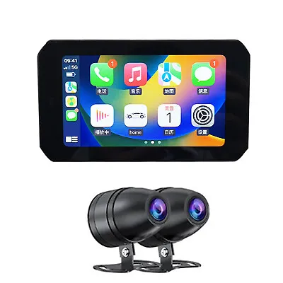 5in Motorcycle GPS Navigation Screen Wireless Carplay Android Auto Waterproof • £169.89