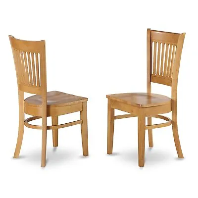 Set Of 2 Chairs VAC-OAK-W Vancouver Wood Seat Kitchen Dining Chairs In Oak Fi... • $147.34