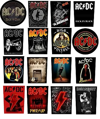 £6.99 • Buy Official AC/DC BACKPATCH / PATCH BACK IN BLACK Hells Bells POWERAGE Bon Scott +