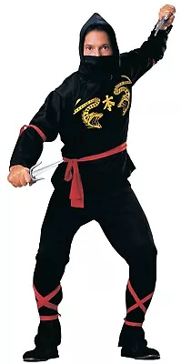 Rubies Adult Men's Ninja Kung Fu Warrior Party Fancy Dress Up Costume Size STD • $44