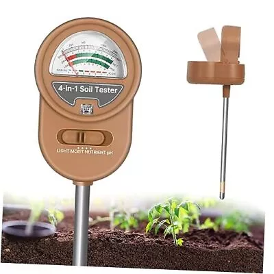 Soil Moisture Meter 4-in-1 Soil Ph Meter Water Monitor Soil Brown • $18.58