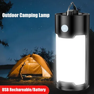 $23.49 • Buy Portable Flashlight Tent Light Rechargeable LED Lamp Outdoor Camping USB Lantern