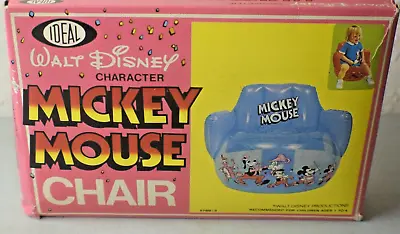 Disney MICKEY MOUSE INFLATABLE CHILD'S CHAIR - By IDEAL • $9.99