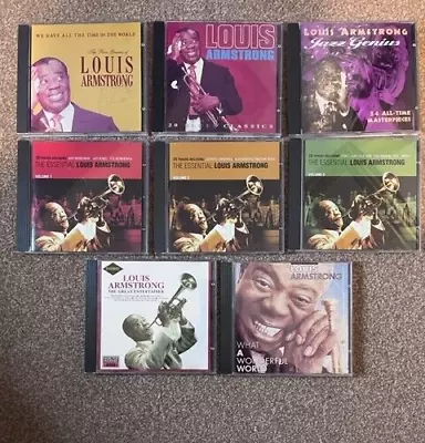 8 LOUIS ARMSTRONG CDs Bundle - (Listed) • £6