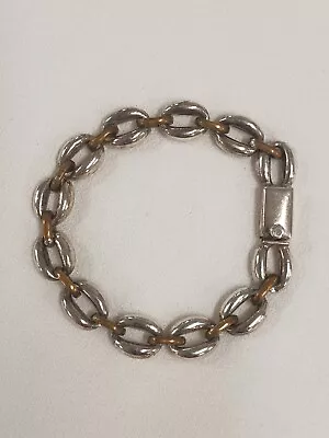 Heavy Vintage Sterling Silver Taxco Mexico Link Bracelet Signed TO-68 32 Grams • $54.99