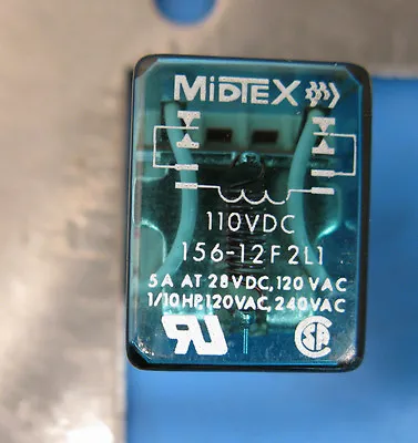 Midtex Relay 156-12f2l1 28v 5amp • $4.25