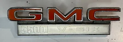 1960’s - 1970’s GMC 5500 V Six Truck Emblem Vintage • $25