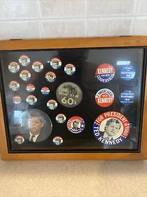 Vintage 1960's Kennedy Presidential Political Campaign Button Lot Of 24 • $49