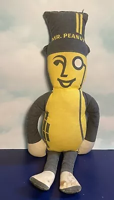 MR. PEANUT Vintage Advertising ForPlanter’s Peanuts 2-sided Rag Doll 20” No Tags • $5.99