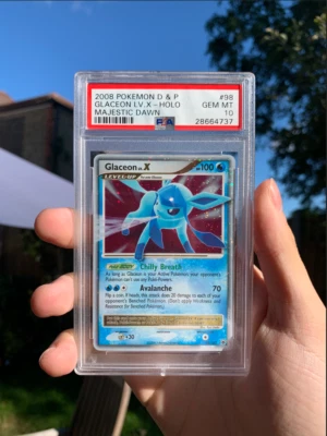 $9.50 • Buy PSA 10 Glaceon Lv. X D&P Majestic Dawn 2008 Holo Pokemon 98/100 Population Of 10