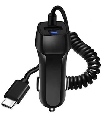 Car Charger With USB Cable 🚗🔌 Mobile Phone Charger For Phone 📱 Micro USB & Ty • $11.40