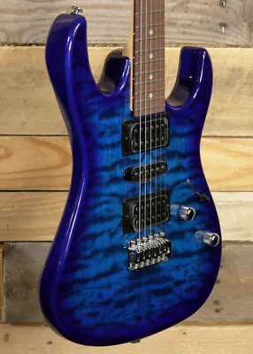 Ibanez RG GIO GRX70QA Electric Guitar Transparent Blue  Burst • $199.99