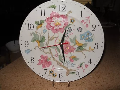 Villeroy & Boch CHINTZ  Vitro-Porcelaine Plate Clock 10.5  • $19.99