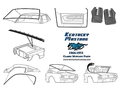 Mustang Weatherstrip Seal Kit Fastback 1965 1966 • $143.95