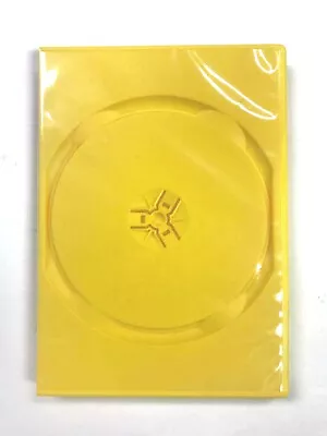 Sales! NEW 10 PCS YELLOW 14mm Single DVD Case With Sleeve Free Shipping • $11.99