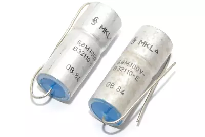 2x Siemens MKL B32110 High-End Capacitor 6.8 μF/100V Audio Capacitor NOS • $31.16