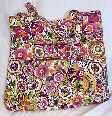 VERA BRADLEY Clementine Floral Tote Bag Purse (Spring2014) PREOWNED • $20