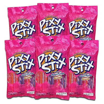 £18.46 • Buy Wonka Pixy Stix Candy Filled Straws 3.2 Ounce [6-Bags]