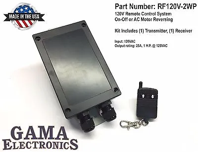 RF Remote 120VAC On-Off Or AC Motor Reversing Control - RF120V-2WP • $144.95
