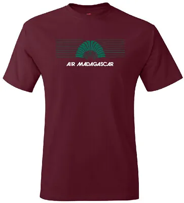 Air Madagascar Vintage Malagasy Airline Logo T-Shirt • $19.99