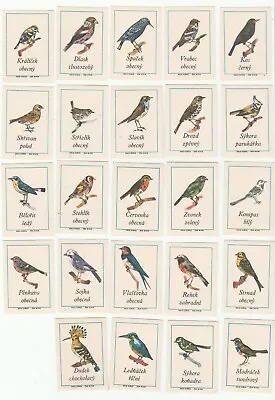 Complete Set Of Birds - Matchbox Labels - Czechoslovakia  (s49) • $5
