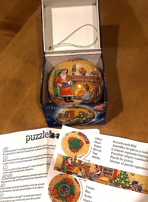 Ravensburger 3D Christmas Puzzle Ball Ornament 60 Pieces 2006 Complete W/Hanger • $12