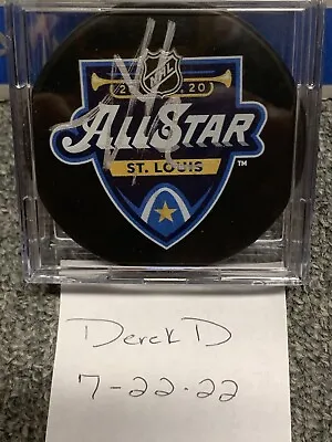 LA Kings Anze Kopitar SIGNED 2020 St Louis NHL ALL STAR Logo PUCK • $10