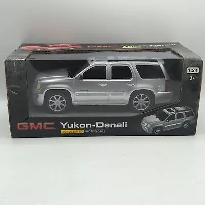 GMC Yukon Denali Silver Toy Friction Car Truck 1:24 Licensed Braha Industries  • $19.99