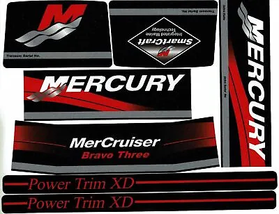 MerCruiser Mercury Bravo 3 III Outdrive Decal Sticker Kit Set 37-881760A00 • $19.50