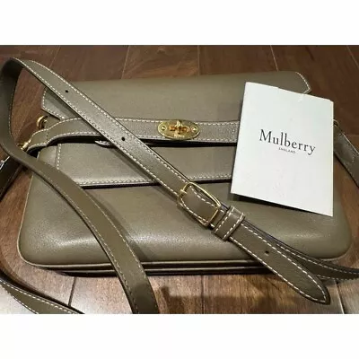 Mulberry Bayswater Shoulder Bag Crossbody Bag Dark Palm Size H19xW24xD7cm Japan • $364.49