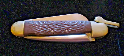 Vintage Camillus Stainless USA Sailor's Rigging Pocket Knife W/ Marlin Spike • $42.95