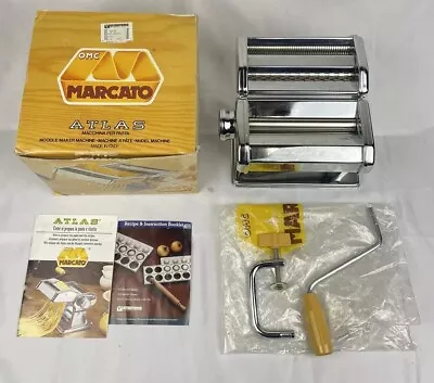 Marcato Atlas Model 150 MM Pasta Noodle Maker Machine Hand Crank Made In Italy • $44.99