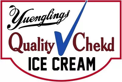 Yuengling Quality Ice Cream NEW 18  Wide DIECUT Sign USA STEEL3 Lbs • $64.88