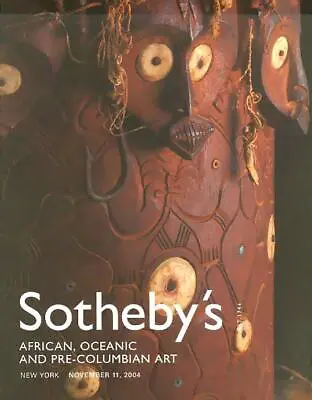 Sotheby's African Tribal Art Pre-Columbian Kuba Songe Colima Auction Catalog 04 • $19.95